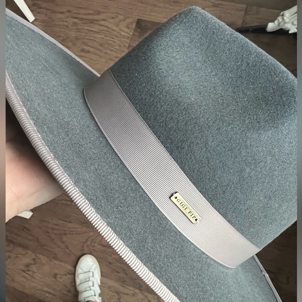 Gigi pip small 57 grey Monroe rancher felt hat